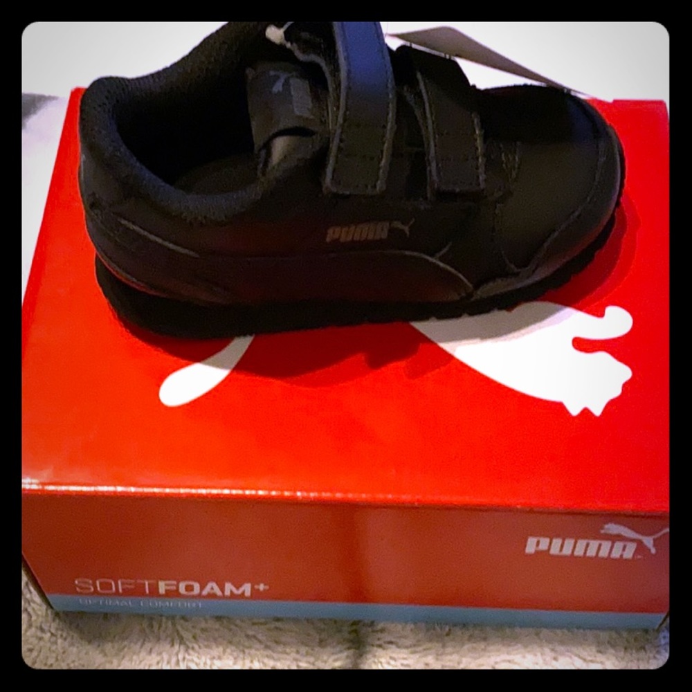 PUMA  ST RUNNER INF Inf`s Black/Shadow Leather